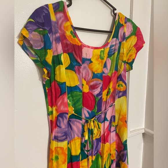 Jams World Dresses Jams World Multi Colored Floral Midi Dress Size S Poshmark